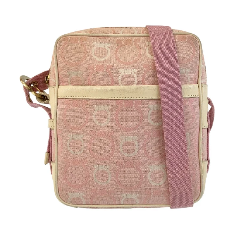 Spring Offer Salvatore Ferragamo Gancini Canvas Leather Crossbody Bag Chic Bags, Shop Now & Save