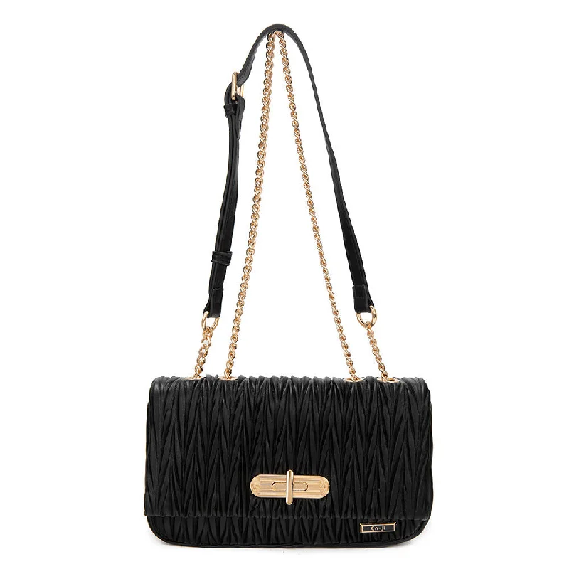 Flash Sale Now En-ji Kiwo Shoulderbag - Black Sleek And Stylish Handbags At Lower Prices