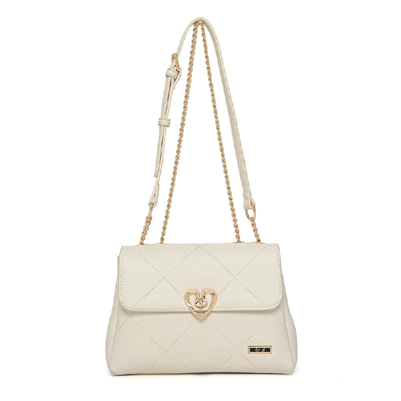 Must-Have Style Discounts En-ji Borim Shoulderbag - Ivory Fashionable Handbags At Must-Have Prices Must-Have Style Discounts En-ji Borim Shoulderbag - Ivory Fashionable Handbags At Must-Have Prices