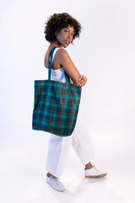Mega Sales Tartan | Recycled Tote Trendy Purses, Limited Offer