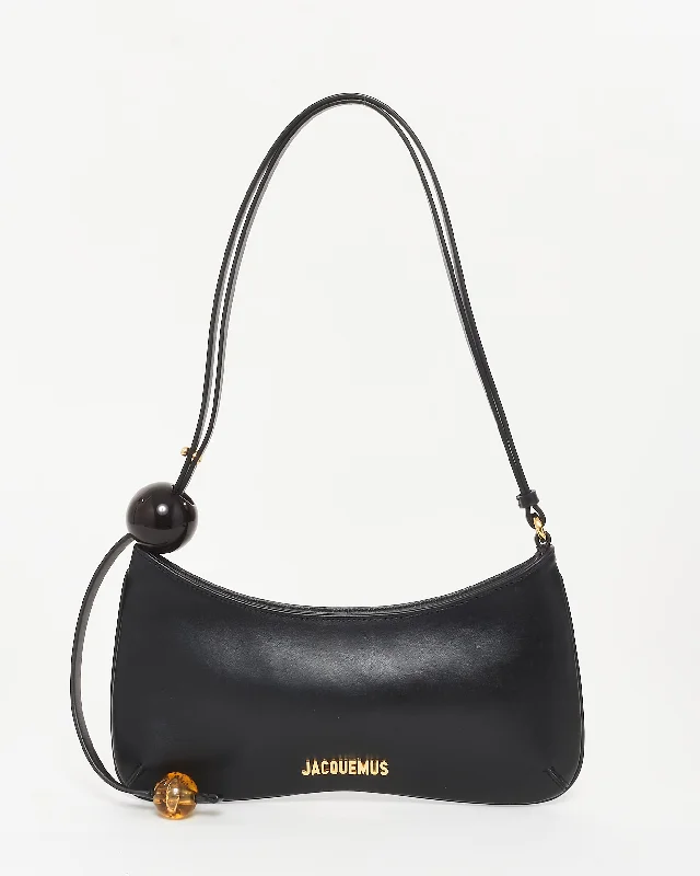 Fashion Sale Jacquemus Black Leather "Le Bisou" Perle Beaded Shoulder Bag The Perfect Bag Sale For A Seasonal Refresh Fashion Sale Jacquemus Black Leather "Le Bisou" Perle Beaded Shoulder Bag The Perfect Bag Sale For A Seasonal Refresh