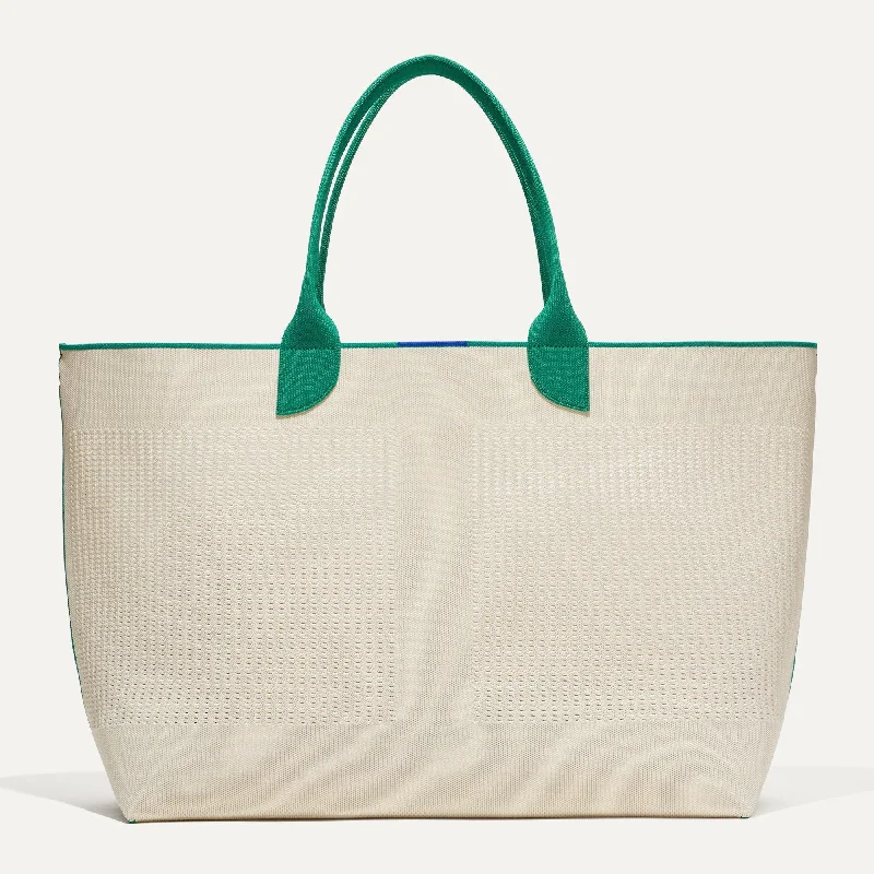Daring Fashion Promotions The Lightweight Mega Tote - Courtside White Stylish And Durable Handbags At Great Value