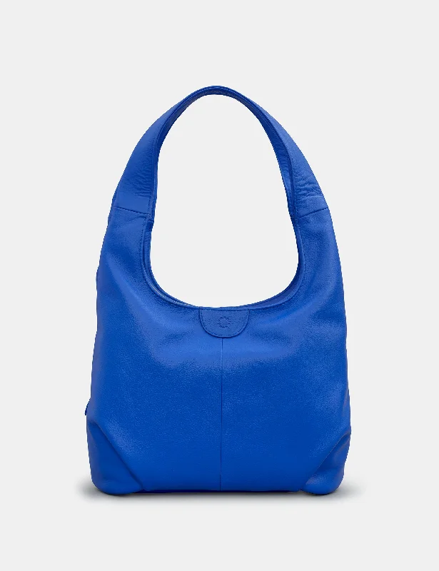 Luxury Bags Meehan Blue Leather Slouch Shoulder Bag Handbag Deals You'll Love