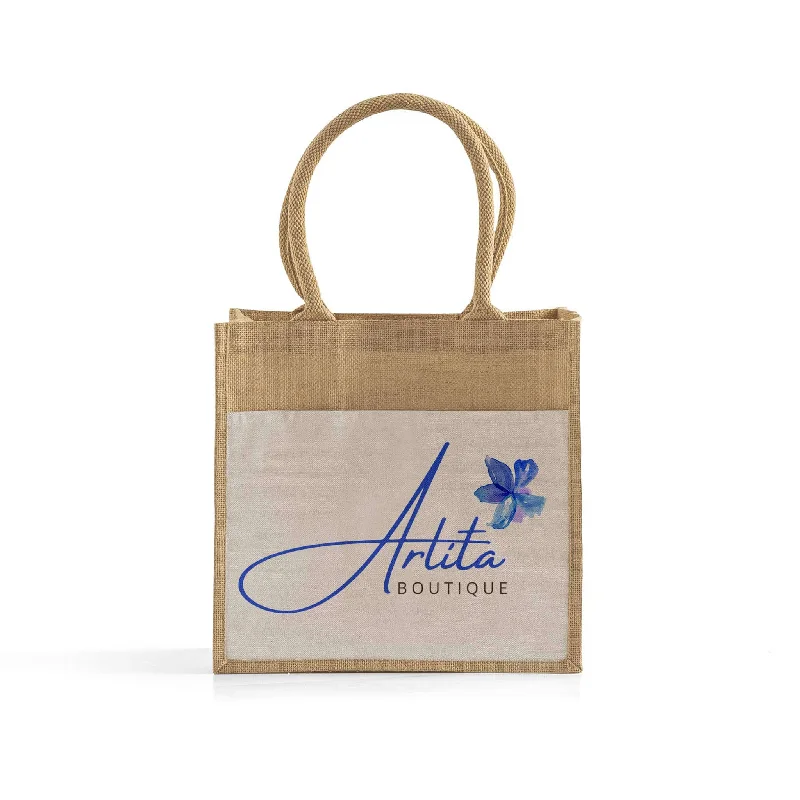 Shop Sale Items Custom Medium Easy-Print Jute Bag Flash Sale On Handbags