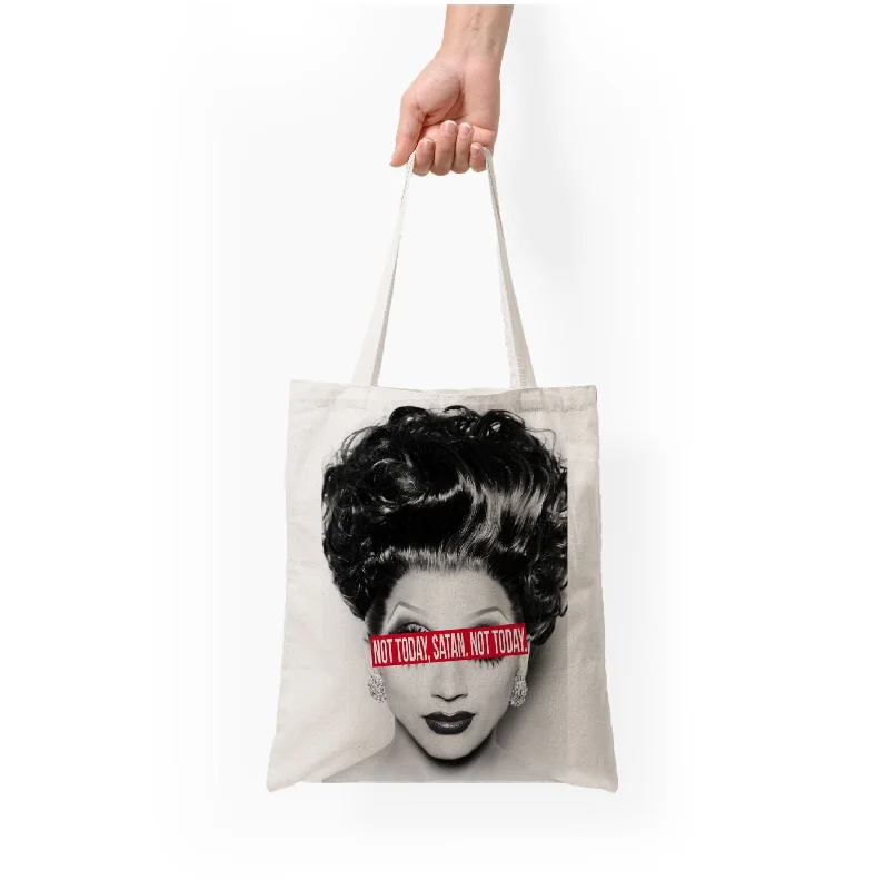Designer Bags For Luxury Collectors Not Today, Satan. Not Today - Drag Queen's Drag Race Tote Bag Statement Bags At Unbelievable Discounts – Shop Today