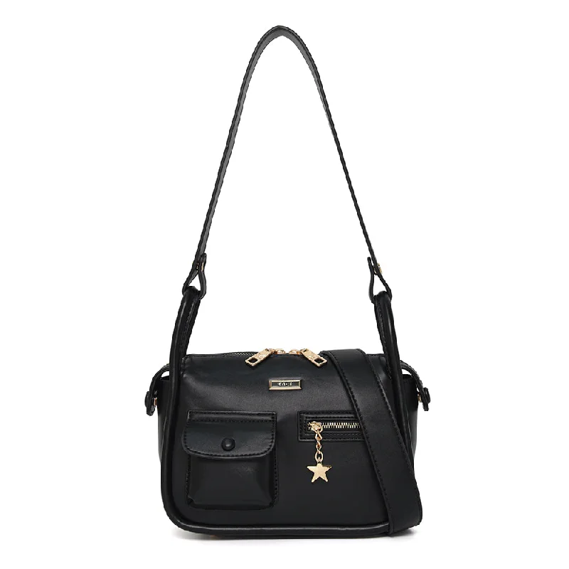 Casual Fashion En-ji Hoji Shoulderbag - Black Designer Bags, Low Prices