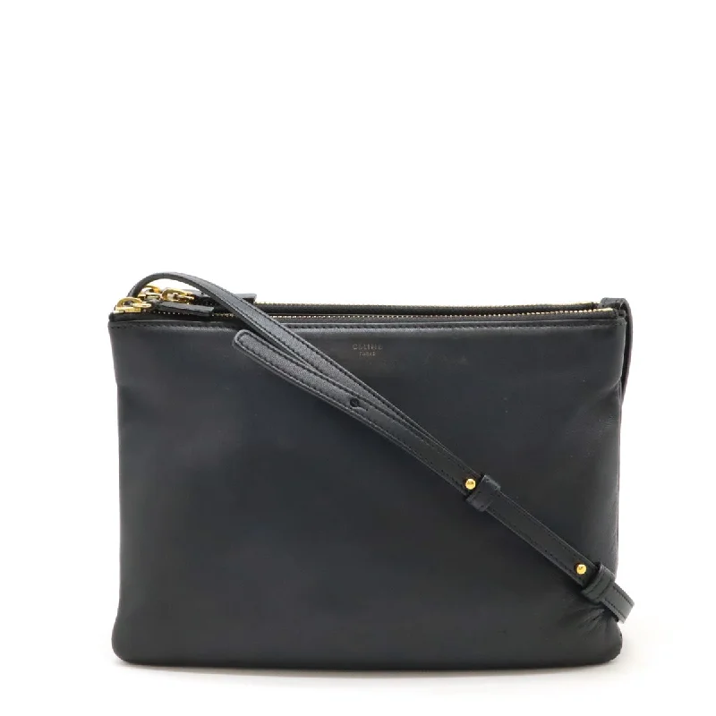 Fashion Sale Celine Trio Large Leather Shoulder Bag Black Stylish And Functional Bags Now At Reduced Rates Fashion Sale Celine Trio Large Leather Shoulder Bag Black Stylish And Functional Bags Now At Reduced Rates