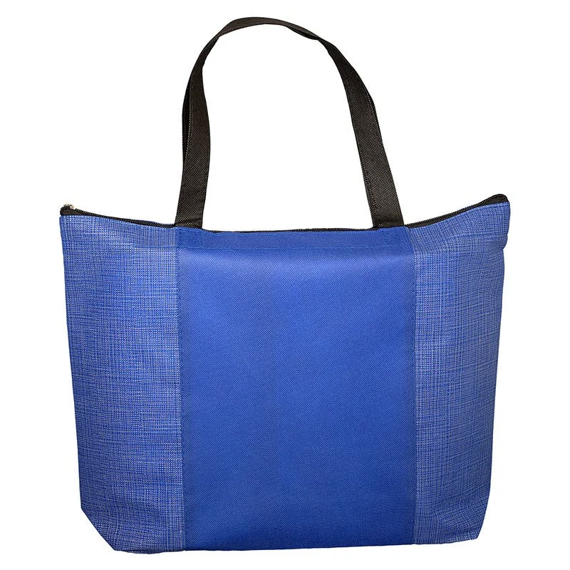 Seasonal Clearance Primeline Blue-Reflex Tonal Non-Woven Zipper Trade Show Tote Bag Designer Bags At Lower Prices Seasonal Clearance Primeline Blue-Reflex Tonal Non-Woven Zipper Trade Show Tote Bag Designer Bags At Lower Prices