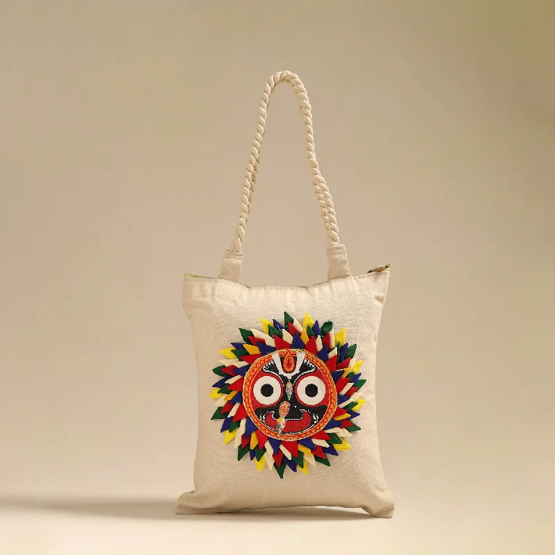 Don't Miss Out Multicolor - Applique with Pattachitra Handpainted Shoulder Bag from Odisha 32 Grab Stylish Bags Before They Sell Out