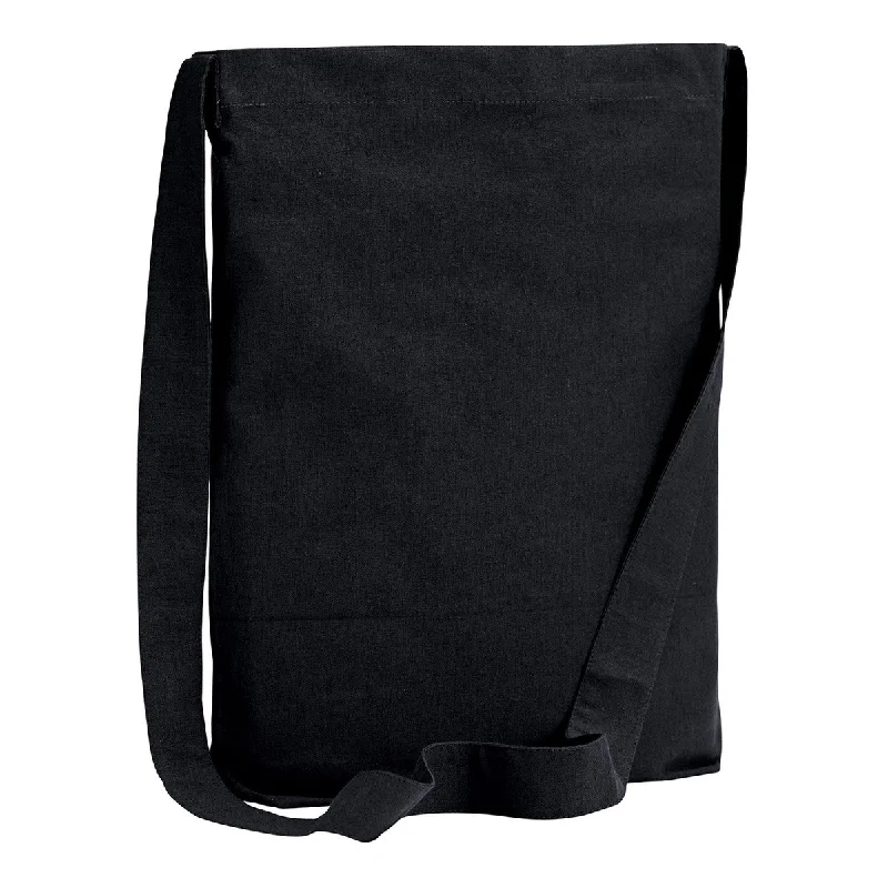 Mega Sale BAGedge Black 6 oz Canvas Sling Tote Elegant Totes At Limited-Time Prices