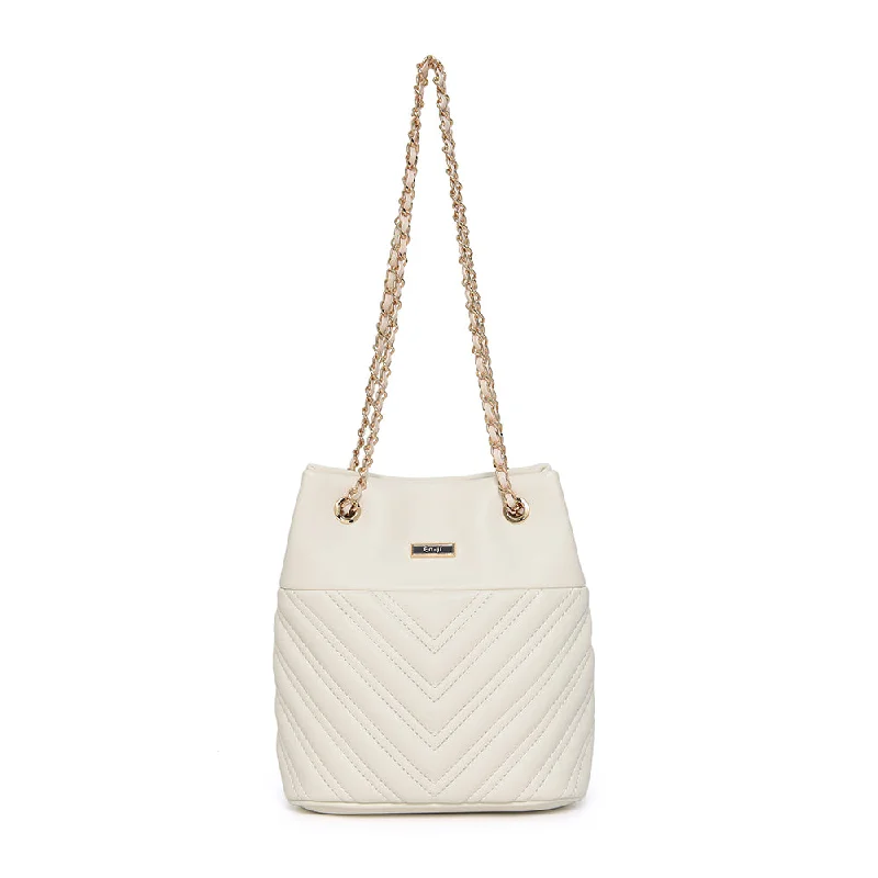 Inspired Bags For Luxury Fashion Lovers En-ji Yolre Shoulderbag - Ivory Classic Totes At Unbeatable Deals Inspired Bags For Luxury Fashion Lovers En-ji Yolre Shoulderbag - Ivory Classic Totes At Unbeatable Deals