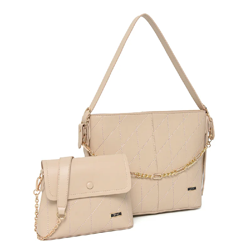 Unbeatable Deals En-ji Miro Shoulderbag - Cream High-End Bags, Low-End Prices