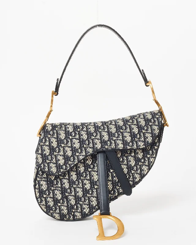 Avant-Garde Style Promotions Dior Blue Oblique Canvas Saddle Bag W/ Adjustable Logo Strap & Leather Strap Fashionable Crossbody Bags At Special Offers Avant-Garde Style Promotions Dior Blue Oblique Canvas Saddle Bag W/ Adjustable Logo Strap & Leather Strap Fashionable Crossbody Bags At Special Offers