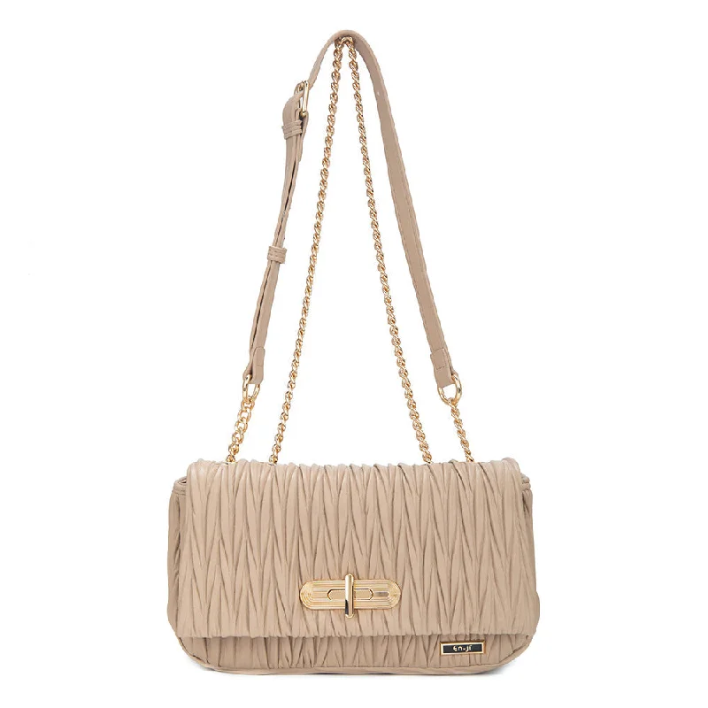 Spring Offer En-ji Kiwo Shoulderbag - Khaki Grab Your Favorite Handbags At Discounted Prices
