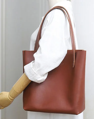 Minimalist Fashion Sale Sqaure LEATHER WOMEN Tote BAGs Brown Handmade Cute Shopper Tote Purses FOR WOMEN Affordable Elegance With High-Quality Bags