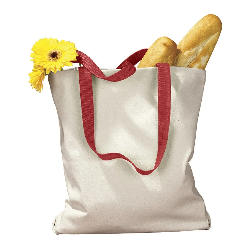 Luxury Seekers BAGedge Natural/Red 12 oz Canvas Tote Stylish Bags At Unbeatable Prices Luxury Seekers BAGedge Natural/Red 12 oz Canvas Tote Stylish Bags At Unbeatable Prices