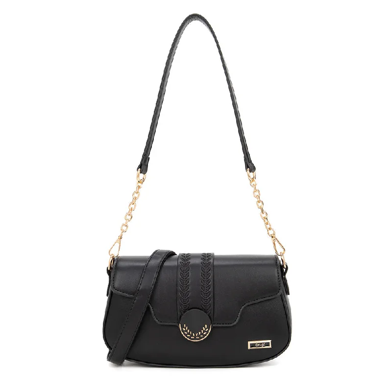 Lightweight Bags With Clearance Prices En-ji Holmi Shoulderbag - Black Luxury Handbags, Budget-Friendly Lightweight Bags With Clearance Prices En-ji Holmi Shoulderbag - Black Luxury Handbags, Budget-Friendly