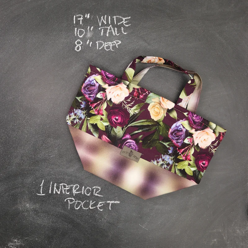 Discover Promotions Bucket Tote Bag in Romance Floral Fashion-Forward Bags At Limited-Time Offers
