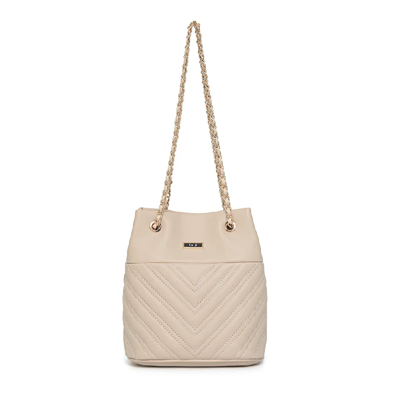 Bags For Outdoor Adventures En-ji Yolre Shoulderbag - Cream Statement Bags With Exclusive Savings Bags For Outdoor Adventures En-ji Yolre Shoulderbag - Cream Statement Bags With Exclusive Savings