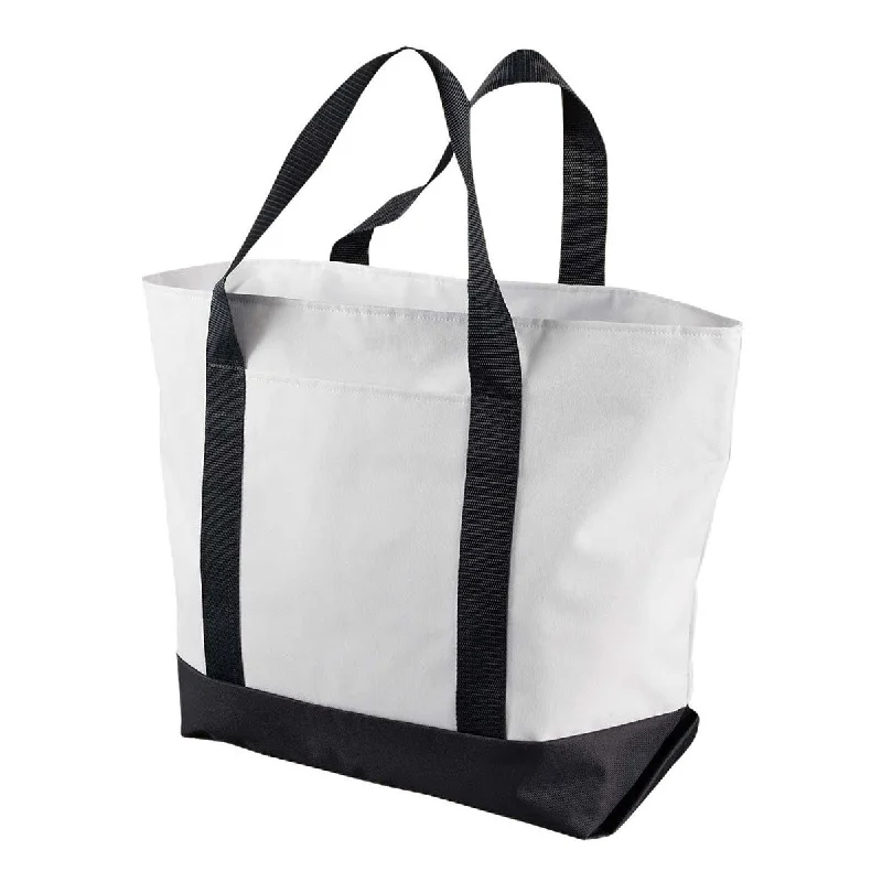 Bags For Personalized Gifts Liberty Bags White/Black Bay View Giant Zippered Boat Tote Limited-Stock Bag Clearance – Hurry Bags For Personalized Gifts Liberty Bags White/Black Bay View Giant Zippered Boat Tote Limited-Stock Bag Clearance – Hurry