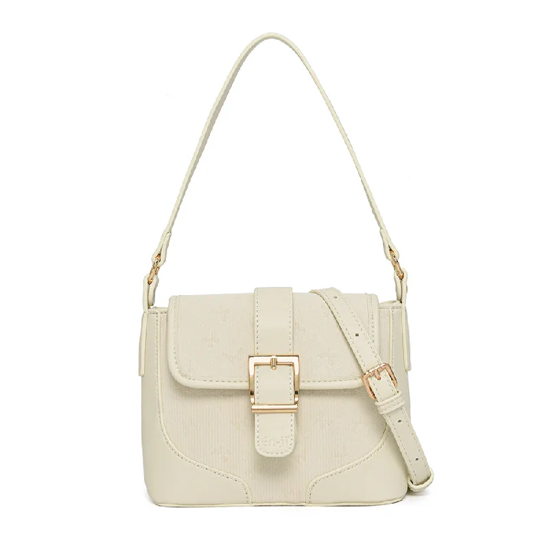 Contemporary Chic Promotions En-ji Hawon Shoulderbag - Ivory Trendy And Classic Bags Now At Unbeatable Discounts Contemporary Chic Promotions En-ji Hawon Shoulderbag - Ivory Trendy And Classic Bags Now At Unbeatable Discounts