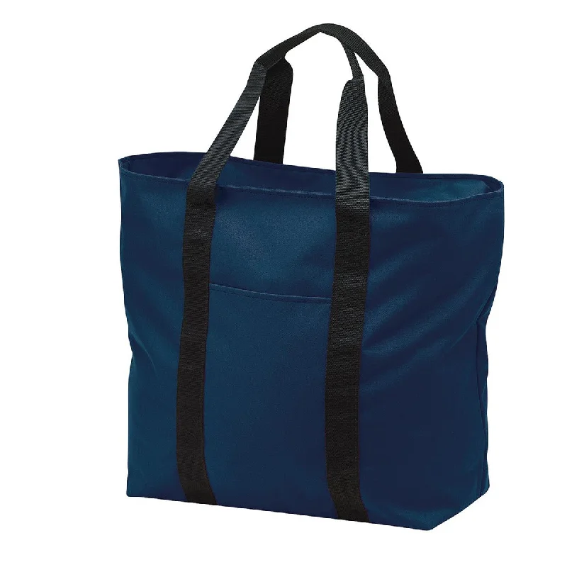 Glamorous Fashion Offers Port Authority Navy/ Black Improved All Purpose Tote Timeless Handbags At Reduced Prices Glamorous Fashion Offers Port Authority Navy/ Black Improved All Purpose Tote Timeless Handbags At Reduced Prices