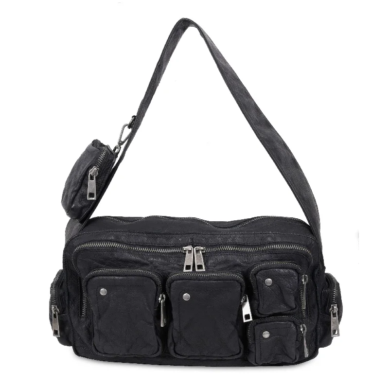 Spring Fashion Alimakka Pocket Washed Black w. Antique Silver Limited-Time Handbag Sale Spring Fashion Alimakka Pocket Washed Black w. Antique Silver Limited-Time Handbag Sale