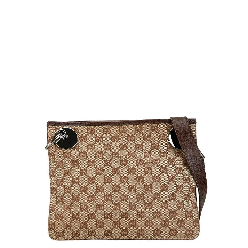 Durable Fashion Picks Gucci GG Canvas Shoulder Bag Beige Brown Designer Bags, Low Prices