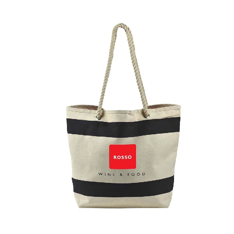 Seize Bargains Perfect Line Black Striped Tote Must-Have Bags, Big Discounts