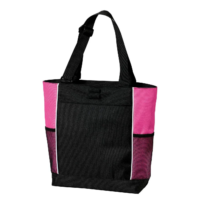 Limited Styles Port Authority Black/ Tropical Pink Improved Panel Tote Unmissable Deals On High-Quality Designer Bags Limited Styles Port Authority Black/ Tropical Pink Improved Panel Tote Unmissable Deals On High-Quality Designer Bags