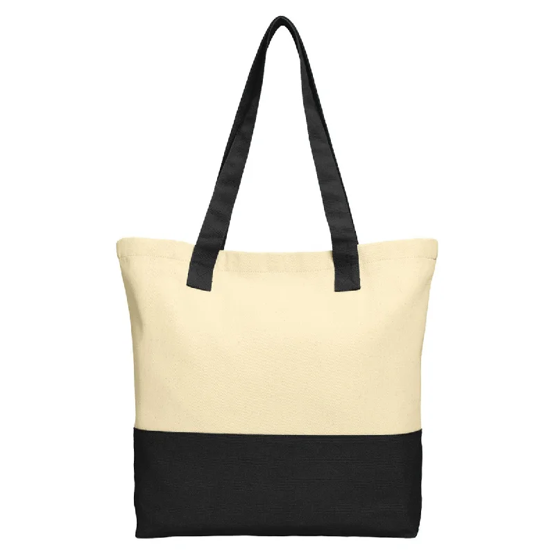 Cyber Monday Discounts On Bags Port Authority Natural/Black Colorblock Cotton Tote Classic Totes, Exclusive Deals Cyber Monday Discounts On Bags Port Authority Natural/Black Colorblock Cotton Tote Classic Totes, Exclusive Deals