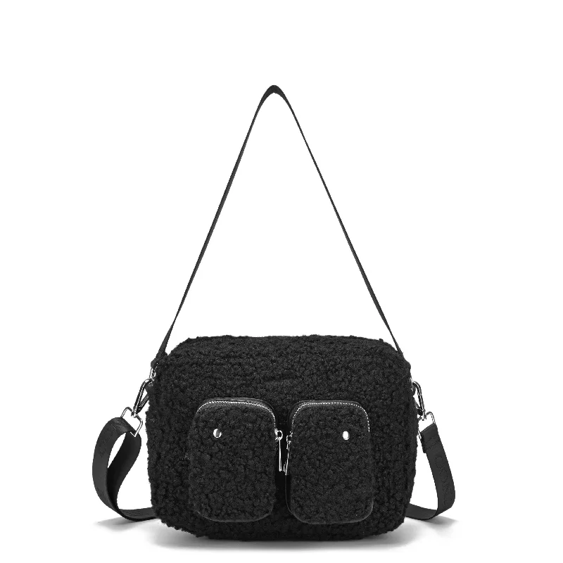 Hot Items Ellie Teddy Black Trendy Backpacks, Huge Markdowns