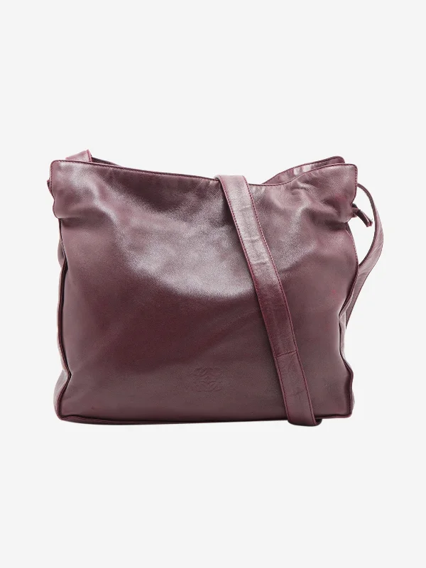 Street Style Discounts Burgundy Flamenco shoulder bag Must-Have Bags, Big Discounts Street Style Discounts Burgundy Flamenco shoulder bag Must-Have Bags, Big Discounts
