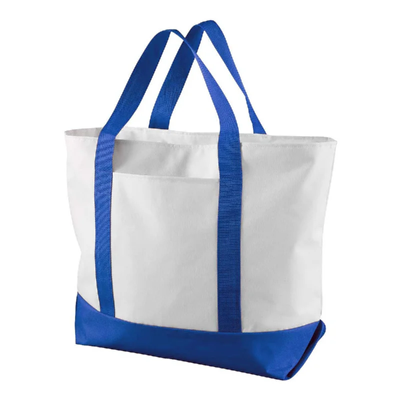 Inspired Bags For Timeless Elegance Liberty Bags White/Royal Bay View Giant Zippered Boat Tote Exclusive Bag Deals – Perfect For Any Occasion Inspired Bags For Timeless Elegance Liberty Bags White/Royal Bay View Giant Zippered Boat Tote Exclusive Bag Deals – Perfect For Any Occasion