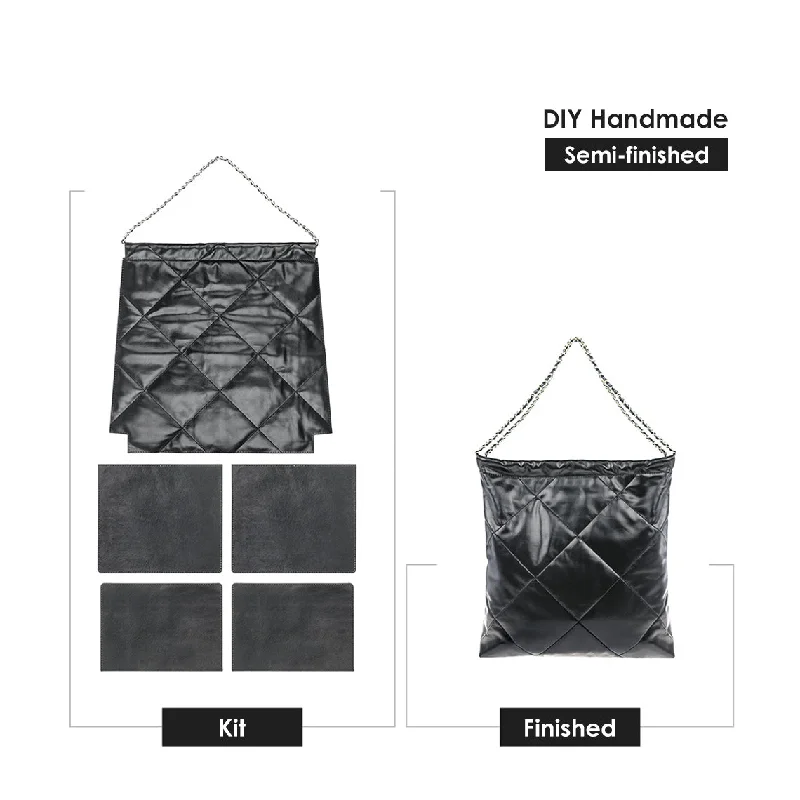 Limited Edition Bags For Collectors POPSEWING® Top Grain Leather Quilted Chain Tote Bag DIY Kit Chic And Affordable Bags – Grab Yours Today Limited Edition Bags For Collectors POPSEWING® Top Grain Leather Quilted Chain Tote Bag DIY Kit Chic And Affordable Bags – Grab Yours Today
