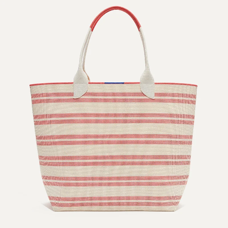 Elegant Bags For Formal Events And Luxury Occasions The Lightweight Tote - Coral Stripe Fashion-Forward Bags, Now On Sale Elegant Bags For Formal Events And Luxury Occasions The Lightweight Tote - Coral Stripe Fashion-Forward Bags, Now On Sale