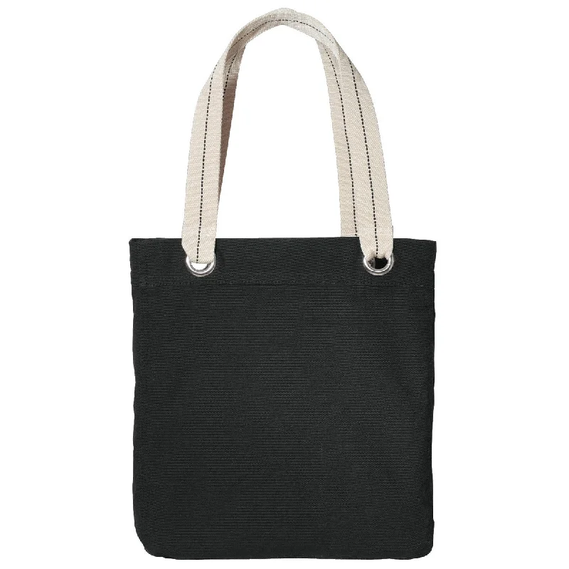Bold Fashion Sales Port Authority Black/ Charcoal Allie Tote The Ultimate Sale On Must-Have Handbags Bold Fashion Sales Port Authority Black/ Charcoal Allie Tote The Ultimate Sale On Must-Have Handbags