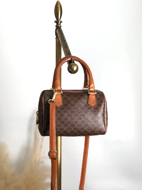 Discounted Designer Bags For Clearance Sale CELINE Macadam Two-way Small Boston bag Shoulder bag Brown Vintage xm7k3z Must-Have Bags, Big Discounts Discounted Designer Bags For Clearance Sale CELINE Macadam Two-way Small Boston bag Shoulder bag Brown Vintage xm7k3z Must-Have Bags, Big Discounts