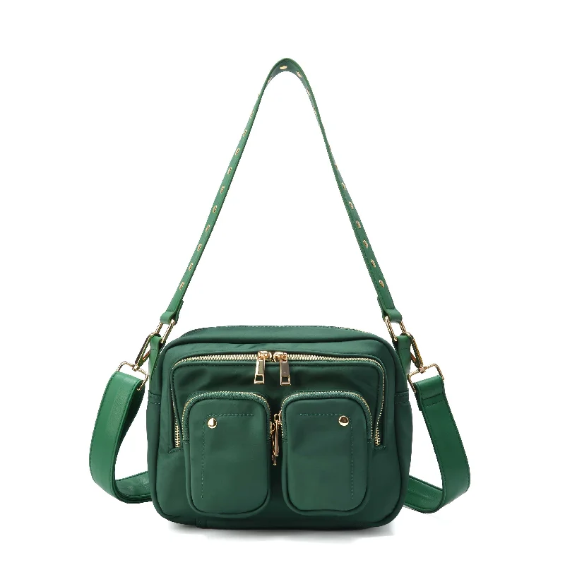 Limited Time Deal Ellie Recycled Nylon Dark Green w. Gold Your Perfect Bag At The Perfect Price Limited Time Deal Ellie Recycled Nylon Dark Green w. Gold Your Perfect Bag At The Perfect Price