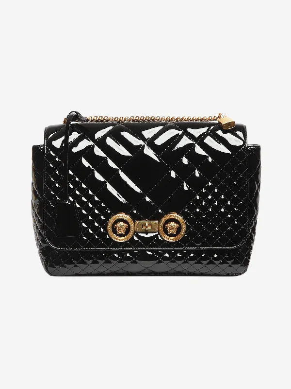 Don't Miss Out Black patent quilted shoulder bag Everyday Elegance At Special Prices Don't Miss Out Black patent quilted shoulder bag Everyday Elegance At Special Prices