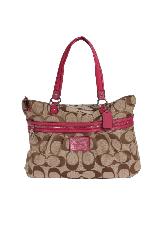 Hot Brand Discounts SIGNATURE SHOULDER BAG Classic And Modern Handbags Now More Affordable