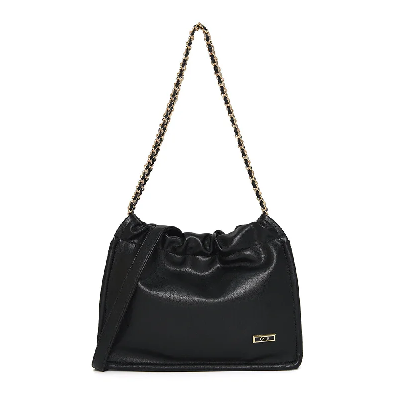 Stay Ahead In Style En-ji Yomdu Shoulderbag - Black Fashionable Bags With Special Seasonal Offers Stay Ahead In Style En-ji Yomdu Shoulderbag - Black Fashionable Bags With Special Seasonal Offers