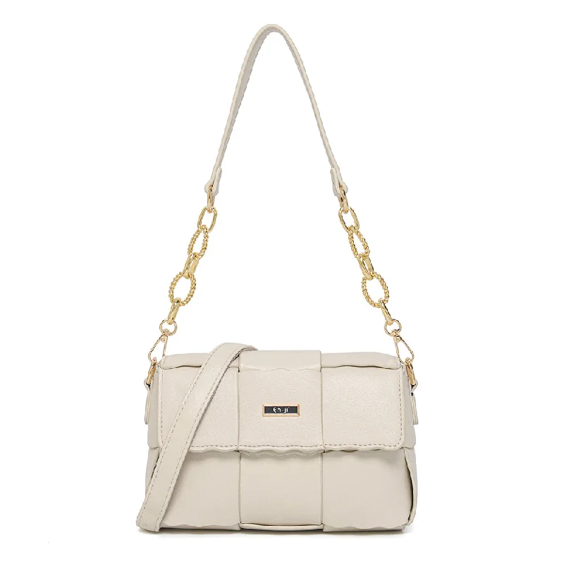 Crazy Discounts, Hurry Up En-ji Yunsol Shoulderbag - Ivory Seasonal Sale On Trendy Handbags Crazy Discounts, Hurry Up En-ji Yunsol Shoulderbag - Ivory Seasonal Sale On Trendy Handbags