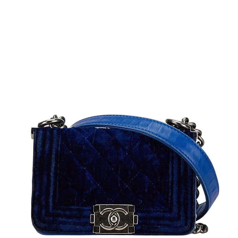 Season Sale Chanel Mini Boy Matelasse Velvet Leather Shoulder Bag Chic Bags, Shop Now & Save