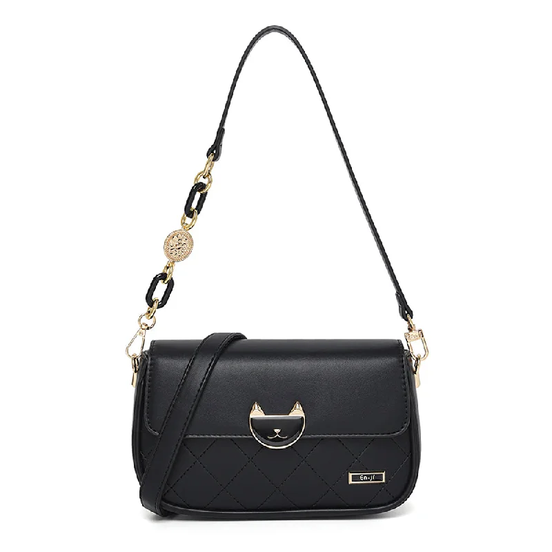 Chic And Clearance-Priced Tote Bags En-ji Sanmi Shoulderbag - Black Chic Handbags At Special Promotional Prices Chic And Clearance-Priced Tote Bags En-ji Sanmi Shoulderbag - Black Chic Handbags At Special Promotional Prices
