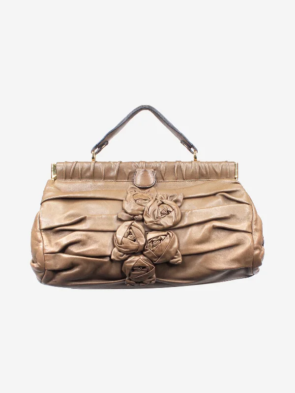 Snag Fabulous Fashion Bargains Brown gathered leather shoulder bag Iconic Handbags At Budget-Friendly Prices Snag Fabulous Fashion Bargains Brown gathered leather shoulder bag Iconic Handbags At Budget-Friendly Prices