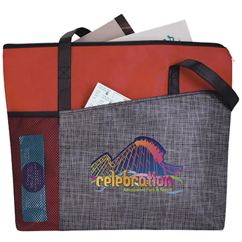 Bid Farewell To The Old Season Good Value Charcoal/Red Select Pattern Non-Woven Tote Premium Handbags At Unbeatable Markdowns Bid Farewell To The Old Season Good Value Charcoal/Red Select Pattern Non-Woven Tote Premium Handbags At Unbeatable Markdowns