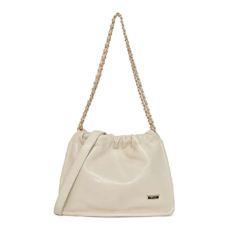 Stylish Statements En-ji Yomdu Shoulderbag - Cream Unmissable Deals On Everyday Handbags Stylish Statements En-ji Yomdu Shoulderbag - Cream Unmissable Deals On Everyday Handbags