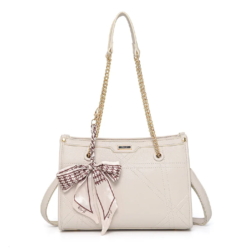 Discounted Designer Bags On Sale En-ji Jinha Shoulderbag - Ivory Stylish Totes, Special Discounts Discounted Designer Bags On Sale En-ji Jinha Shoulderbag - Ivory Stylish Totes, Special Discounts