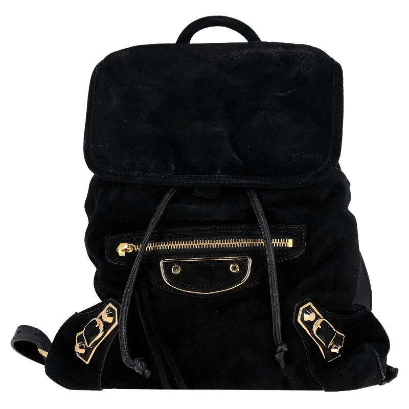 Balenciaga Baby Daim Extra Small Classic Traveller Backpack in Black Suede Premium Handbags At Unbeatable Markdowns Balenciaga Baby Daim Extra Small Classic Traveller Backpack in Black Suede Premium Handbags At Unbeatable Markdowns